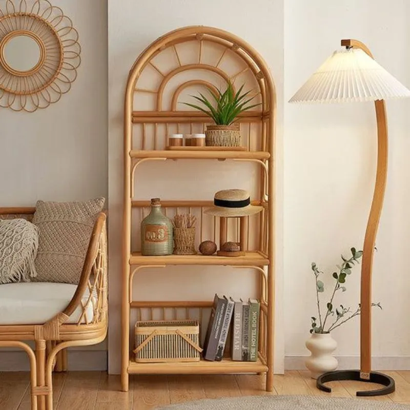 Native Rattan bookshelfs - 3 holds