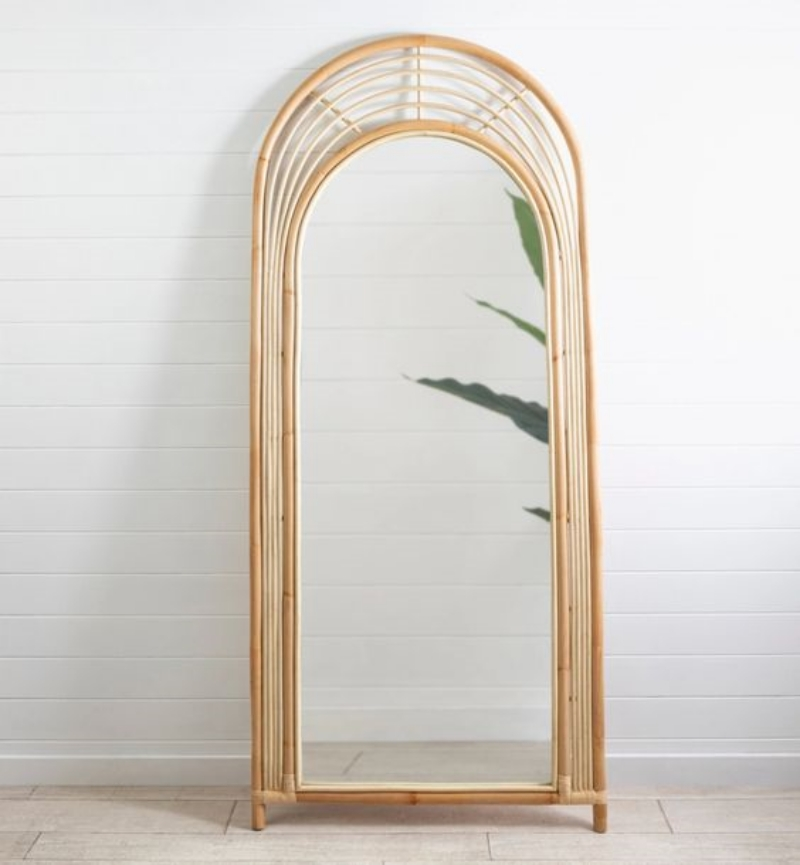 Bamboo Floor Mirror - New Design