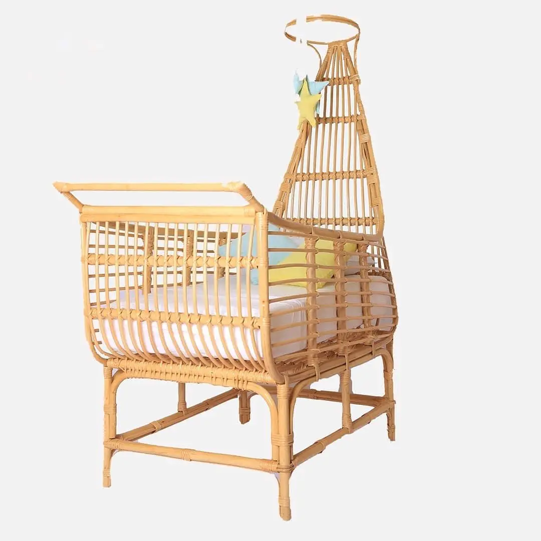 Amazing bamboo baby bed - unique design from Golden Hands