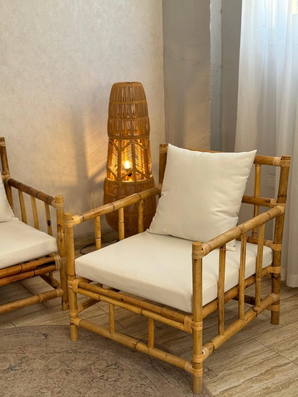 Bamboo Classic Set - Sofa And Two Chairs