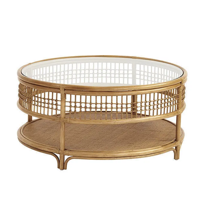 Circular bamboo table - double-sided bamboo table