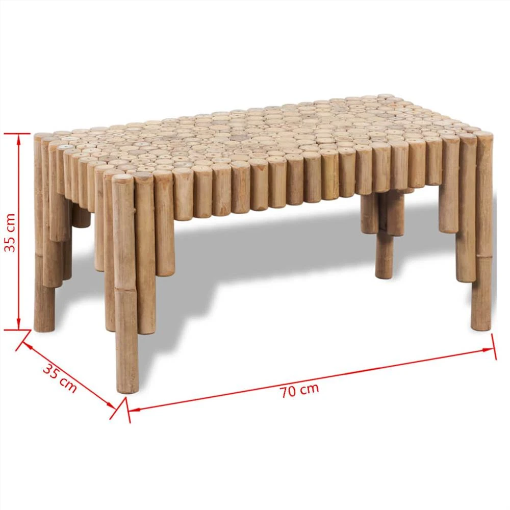 Bamboo Coffee Table - Woody And Forest Style