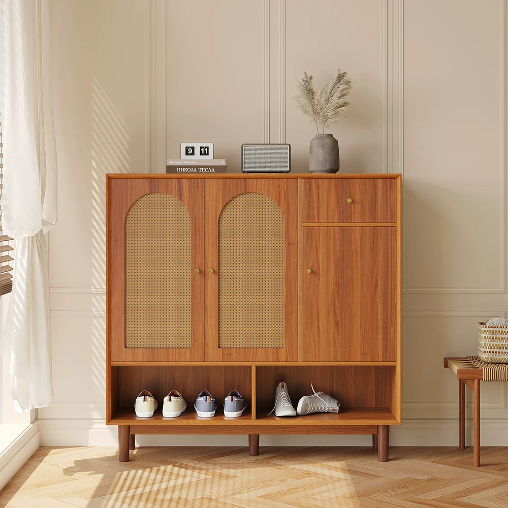 Shoe Storage Cabinet - 3 Doors and 4 Shelves