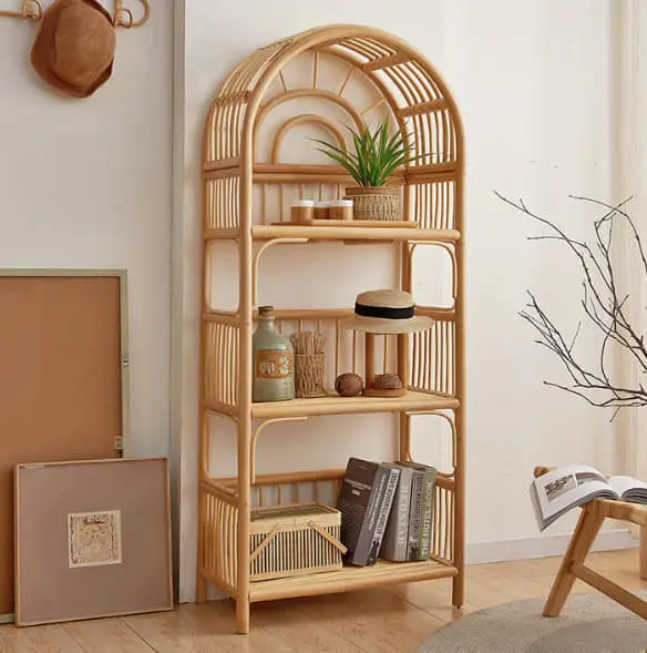 Native Rattan bookshelfs - 3 holds